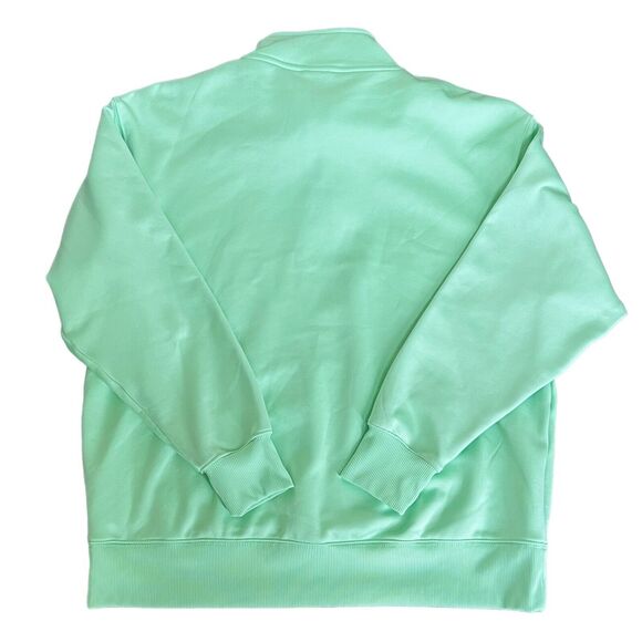 Nike Dri-Fit 1/4 Zip Mint Green Sweatshirt M Fleece Lined Nike Logo - Picture 9 of 13